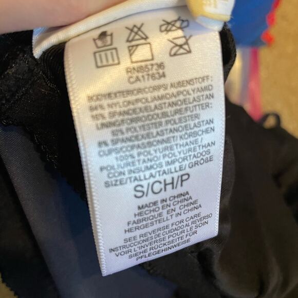 Michael Kors Blue Logo Tankini Swimsuit Top Womens S Halter Tie Neck - Picture 5 of 7